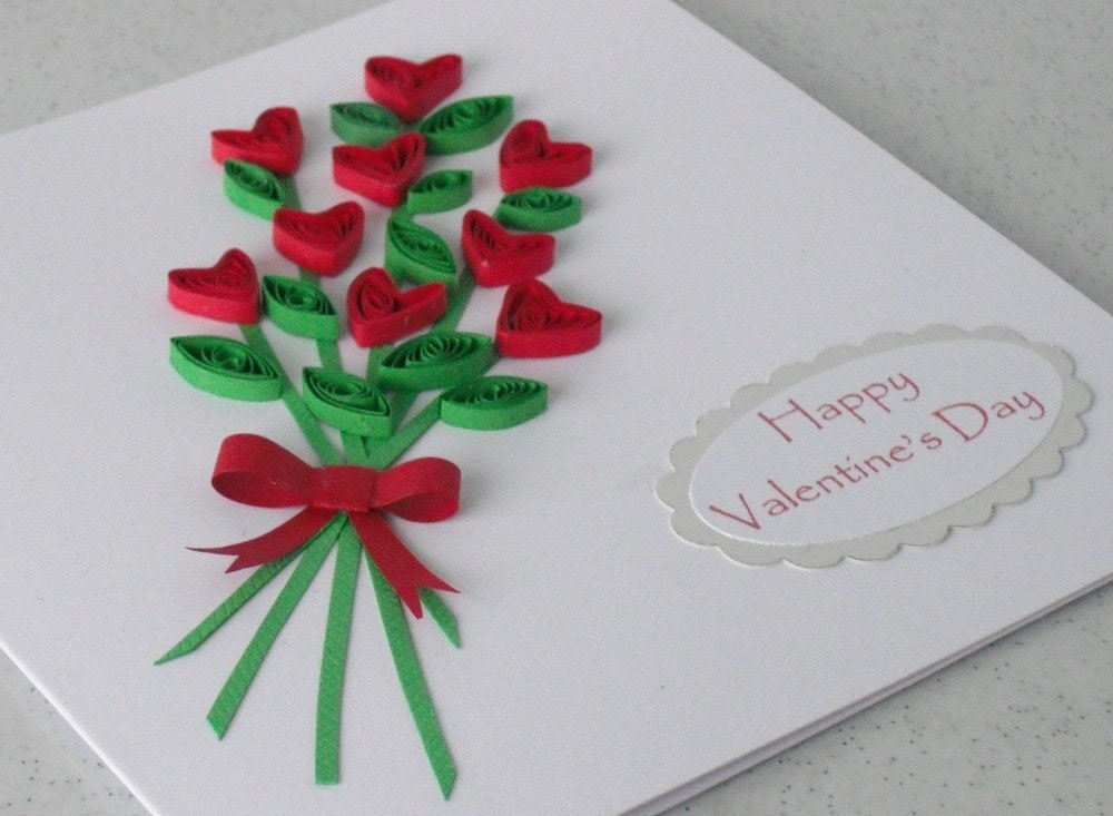 Beautiful 66 Valentine Quilling Card