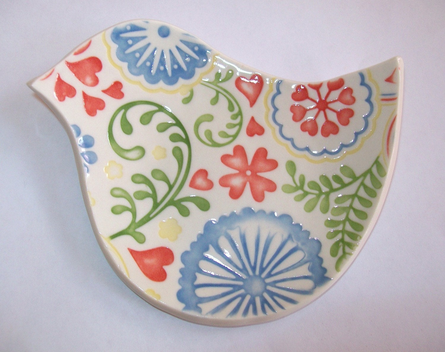 bird spoon rest handmade ceramic