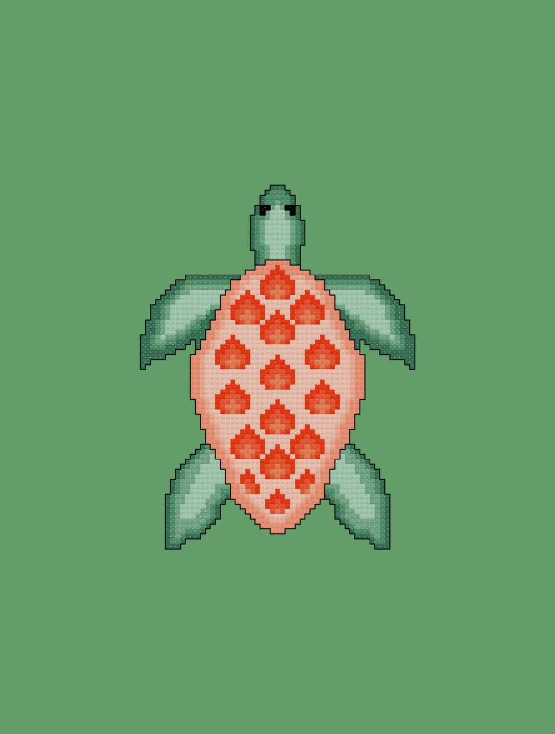 Sea Turtle Cross Stitch Pattern PDF Digital Download from IngaStitch on ...