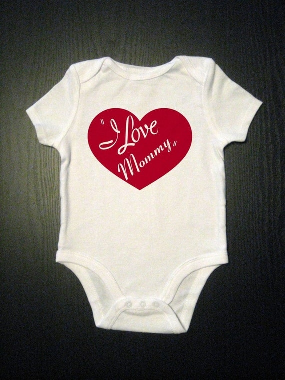 Items similar to I Love Lucy TV Show, I Love Mommy Onesie, One Piece