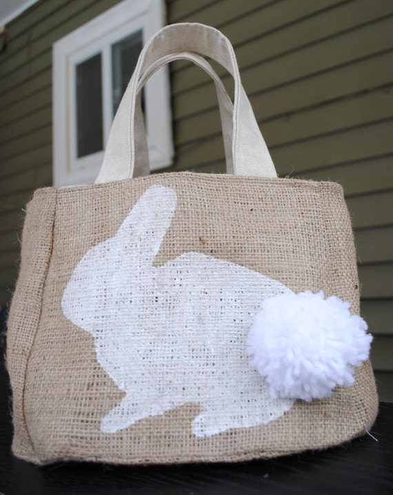 white bunny purse