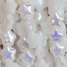 6mm Star White AB Czech Glass Beads 50 - Pls use sale coupon and save.