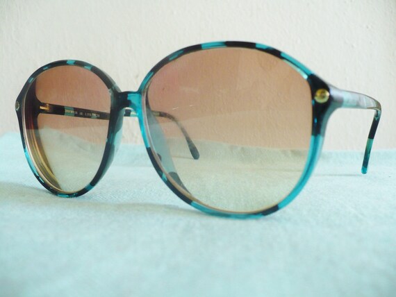 Vintage Silhouette Teal And Black Striped by ...