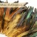 BROWN Half Bronze - Rooster Schlappen, Naturally Dyed, Unbleached, 5-7 inches tall