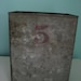 vintage industrial metal galvanzed storage box