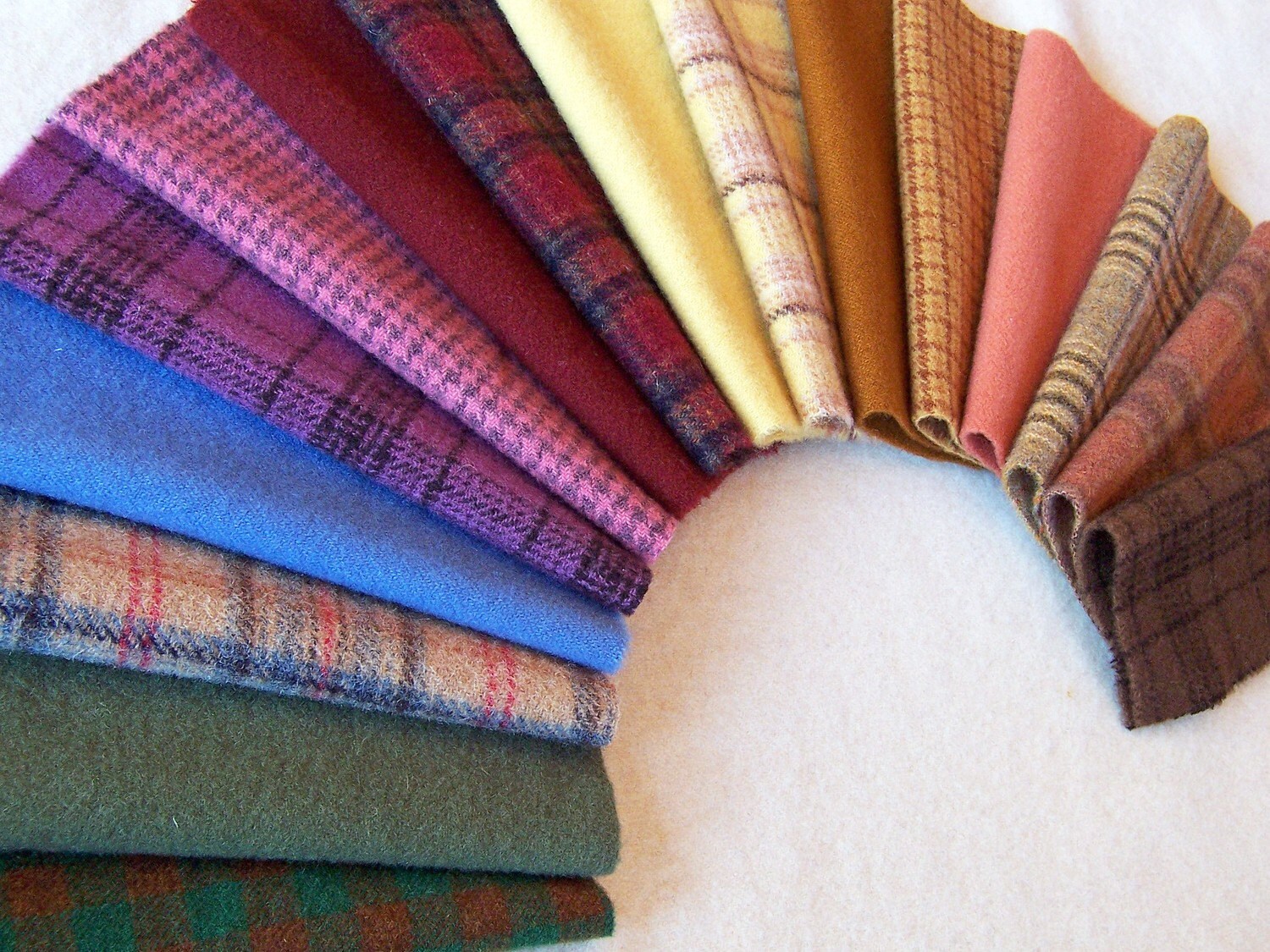 Hand Dyed and Felted Wool Fabric / W247