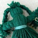 Green Spirit Doll / Yarn Poppet / Ju Ju Baby