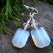 Ice QUEEN Opal SWAROVSKI earrings winter time christams frost frosty cold white soft blue