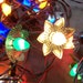 Christmas tree light strand with alunimun Reflectors 2 pierced tin