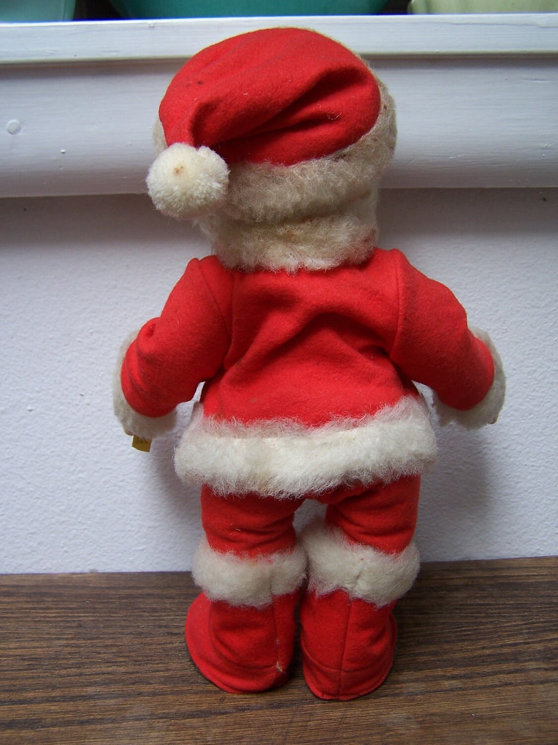 Steiff Santa Claus Mohair 1954 Vintage Toy Germany tag number