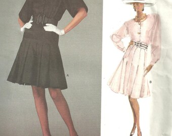 Vintage Vogue 2063 Paris Original Dress Pattern Christian Dior 1988 sz 8 FF