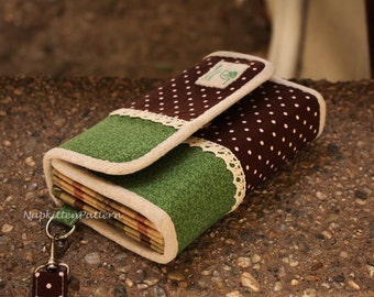 Wallet sewing pattern, clutch sewing pattern, accordion wallet pattern -- PDF file -- instant download -- Make It Yourself