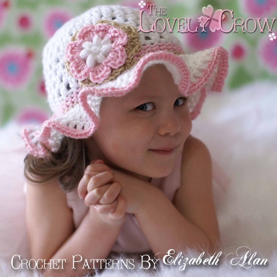 Items similar to Easter Hat Crochet Pattern for Teaparty Hat sizes