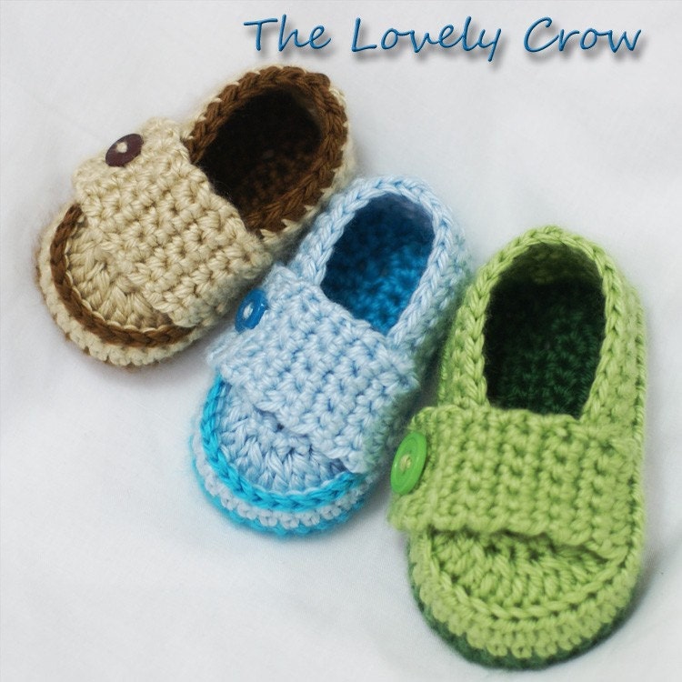 Baby Boy Loafers Crochet Pattern Booties for by ebethalan