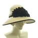 Downton Abbey Cloche Hat for Women - size Large 1920s Fashion Hat - Taupe Panama Straw Hat