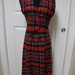 Vintage Plaid Vest and Skirt Set