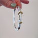 vintage sterling silver and brass buckle bracelet