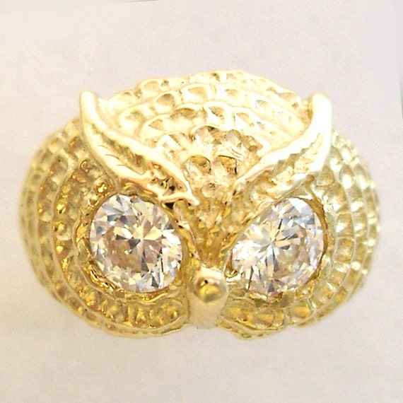 Owl Ring in Gold
