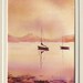 Reserved for Juliane. EARLY SAIL an original 5 x 7 watercolor painting on Arches 300 lb paper. Framed. By Yvonne Wagner. Ireland. Irish.