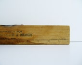 Antique Rustic Advertising Wood Ruler and Level