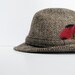 Vintage Mens Harris Tweed Fedora