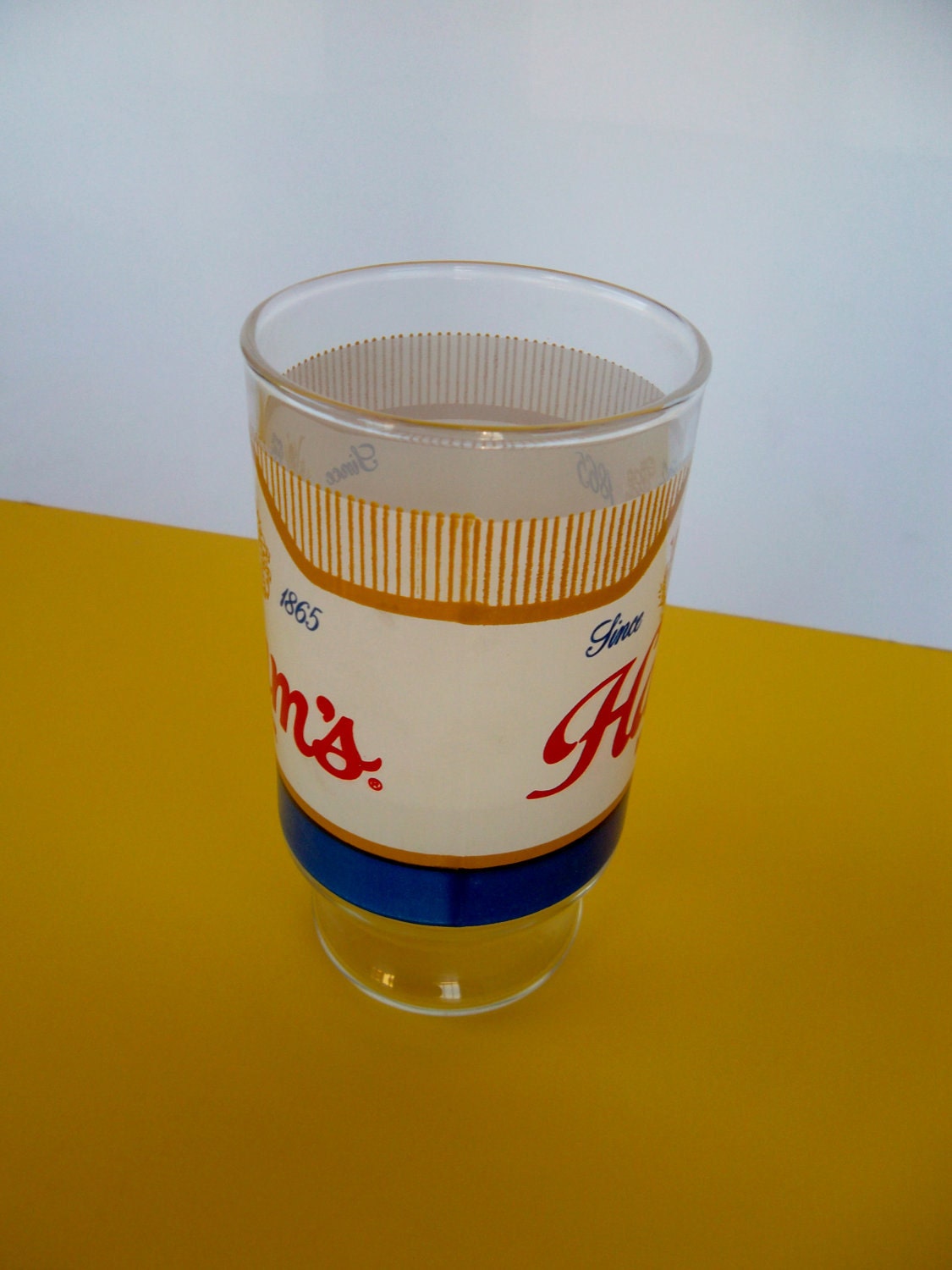 vintage hamms beer glasses
