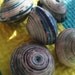FREE SHIP DESTASH - Large Handmade Paper Beads - Quantity 10