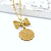 Fleur de Lis Necklace Paris Necklace Gold Charm Necklace Bow Necklace Romantic Jewelry French Necklace - Amelie