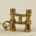 Long Binoculars Necklace, Vintage Style Pendant, Gold Chain, Safari Jewelry
