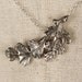 Silver Oak Leaf Necklace, Small Pendant, Sterling Silver Chain, Bridal Jewelry, Bridesmaids Gifts, Autumn and Fall Season