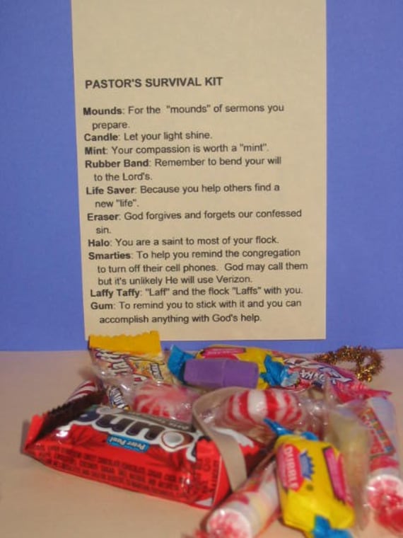 PASTOR'S SURVIVAL KIT PASTOR by howadorable on Etsy