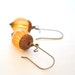 Orange Acorn Earrings