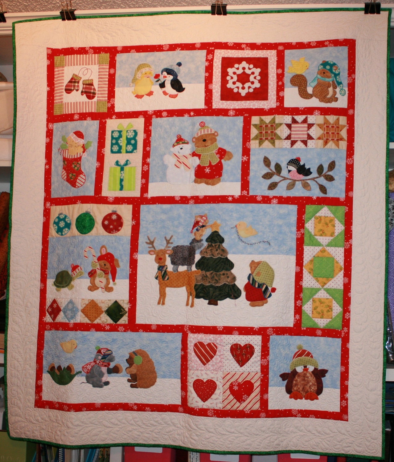 Critter Christmas Quilt Kit with Book