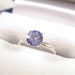 Blue Sapphire Round Solitaire Ring
