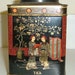 Vintage Black English Chinoiserie Tea Caddy Tin