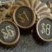 Vintage CASH REGISTER KEYS Numbered Distressed Dollars and Cents No 1 6 8