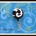 Black Damask Designer Retractable Badge Reel ID Clip