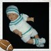 Crochet Diaper Pant Set for Newborn Boy Crocheted in Aran/Green