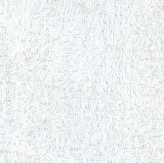 TERRY CLOTH Fabric White 100 Cotton 4 Yards Yardage