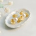 Gold stud earrings - Gold pearl earrings - Pearl earrings stud - Freshwater pearl earrings - gold flower earrings - June birth stone