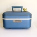Vintage luggage train case