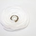 DAILY DEAL - 50% Off - WHITE Classic Ranunculus Flower Hair Clip with vintage style button center