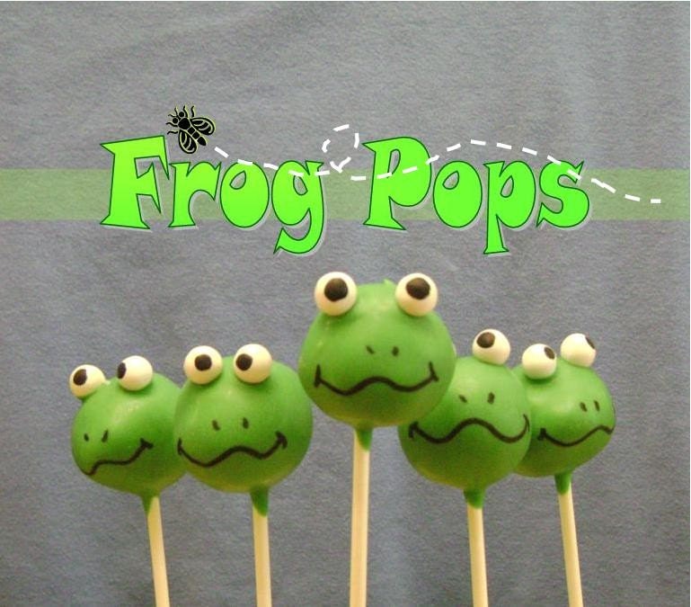 Frog Cake PopsOne Dozen by CakePopCastle on Etsy