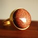 Gold Sunstone Ring - Orange Sunstone - Golden Shimmers