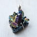 Titanium Blue Druzy Necklace - Super Rough, Super Cool - One of a Kind Necklace