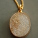 Vanilla Druzy Necklace - Dreamy Druzy - Gold, Sparkling