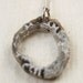 SALE - Charcoal Grey Raw Geode Necklace - Rhodium Plated - Organic Shape - MARKED DOWN