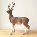 Don't Kill Me Hard Rubber Majestic Brown Buck Tawny Deer Forest Mountain Animal Figurine Toy.