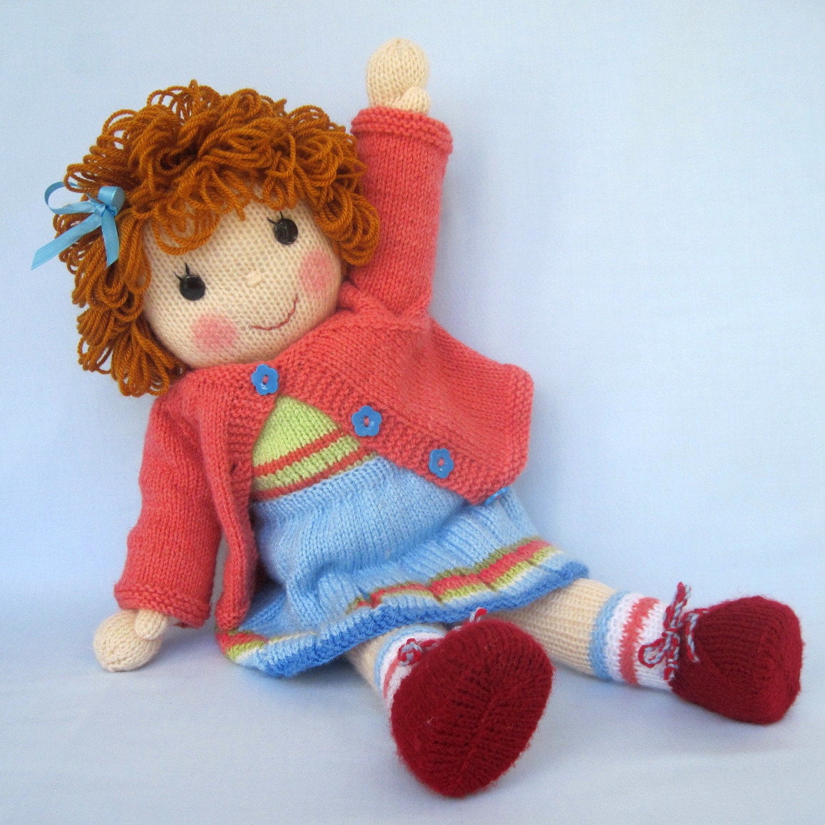 Belinda Jane Doll knitting pattern INSTANT DOWNLOAD by dollytime