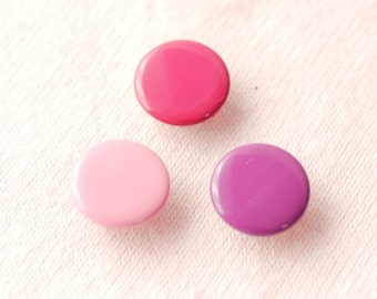 50 sets, Purple Shade Capped Prong Snap Button, Size 18L (11.3 mm)